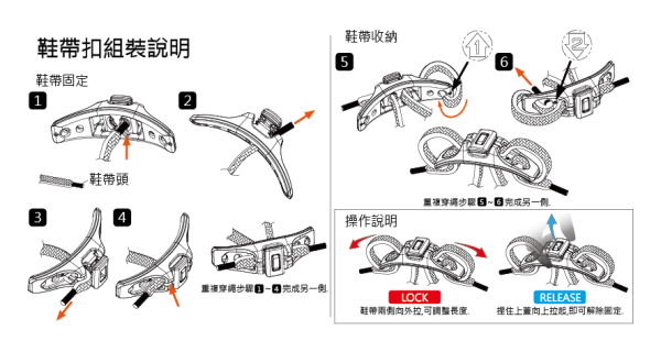 速穩蝶扣 (快速穩定滑動蝴蝶扣具，運動鞋寬待專用)：圖片 5